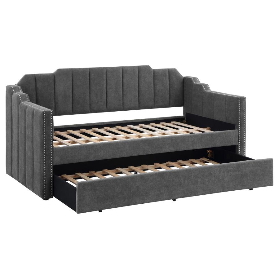 Kingston Upholstered Twin Daybed with Trundle
