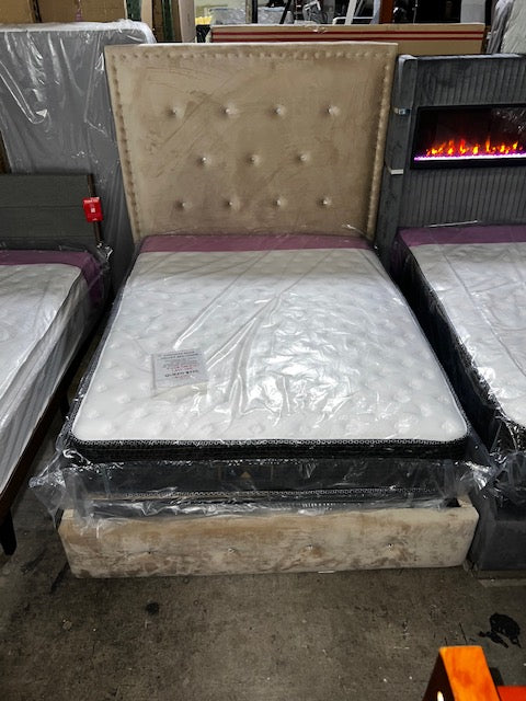 Queen Velvet Bed Frame