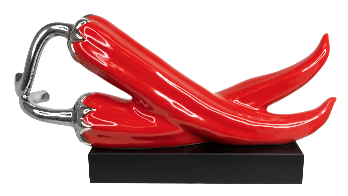 Chili Pepper Tabletop Sculpture