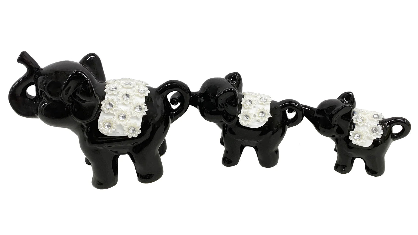 3pc Elephant Set Decor
