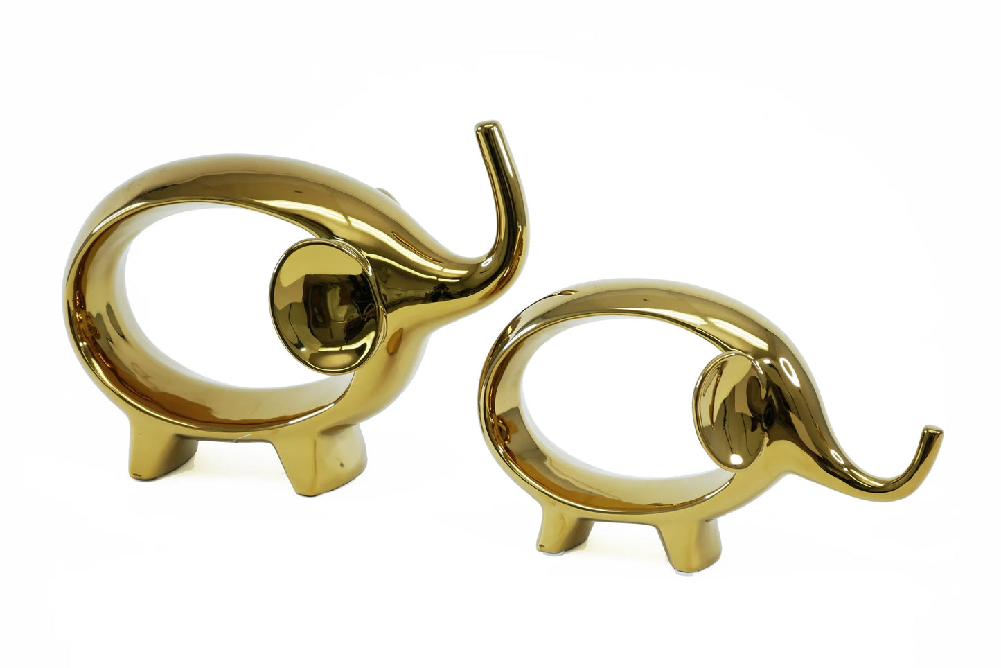 2pc Elephant Sculpture Set