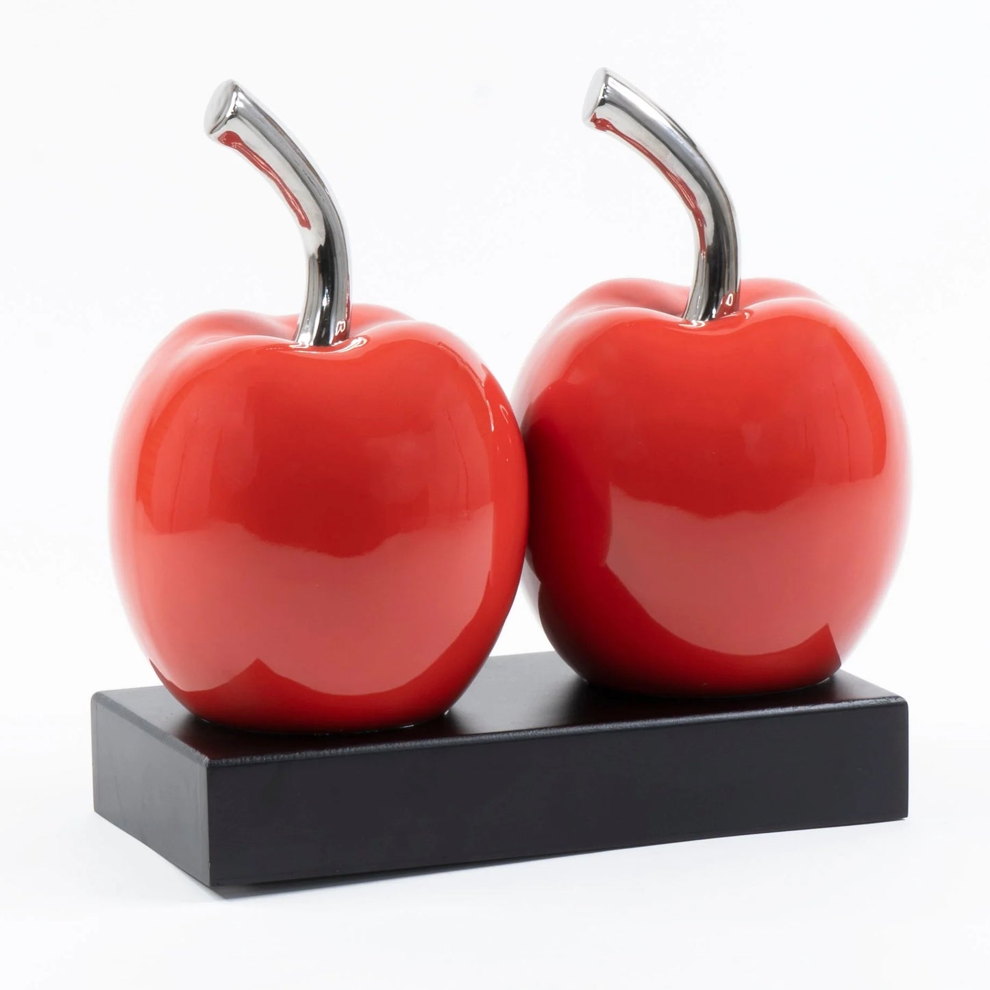 Double Ceramic Red Apples