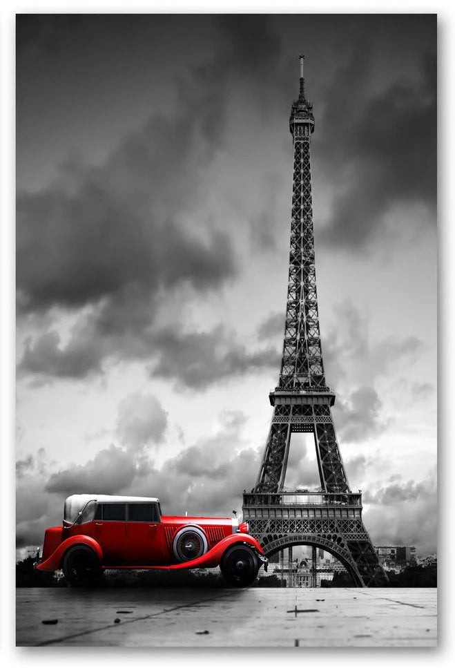 Paris Monuments Glass Wall Art