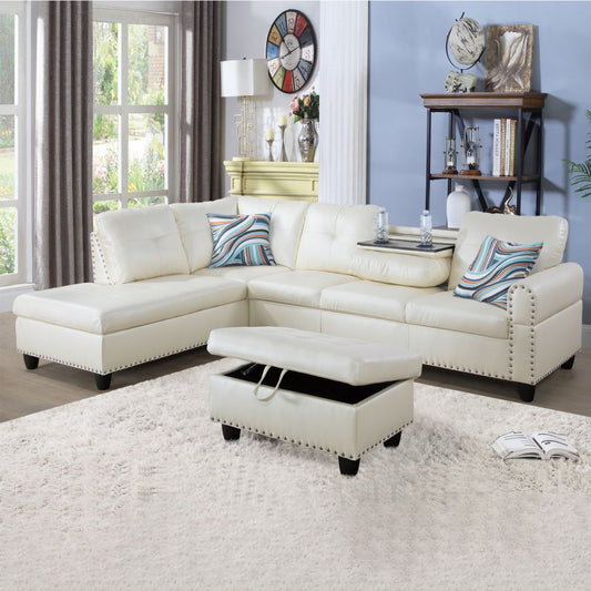 Pearl White Sectional