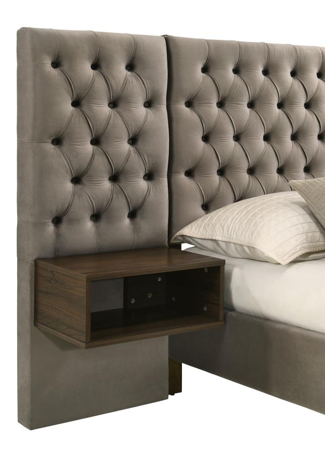 Marley Upholstered Queen Platform Bed with Headboard Panels