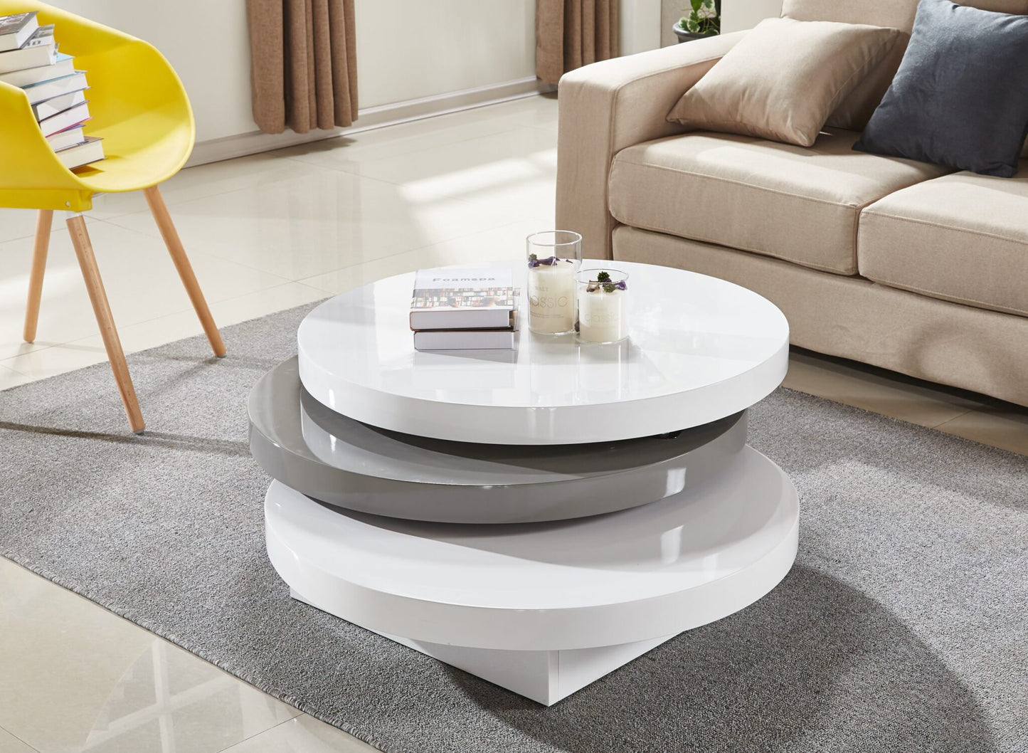 3 Tier Round Coffee Table