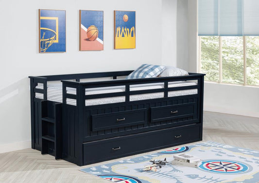 Carlsbad Wood Twin Captains Bed With Trundle
