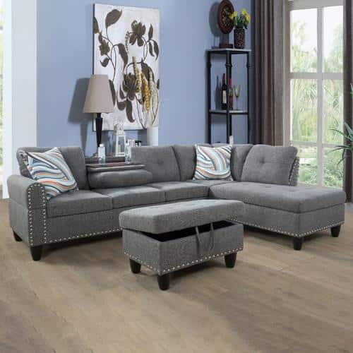 Right Grey Sectional