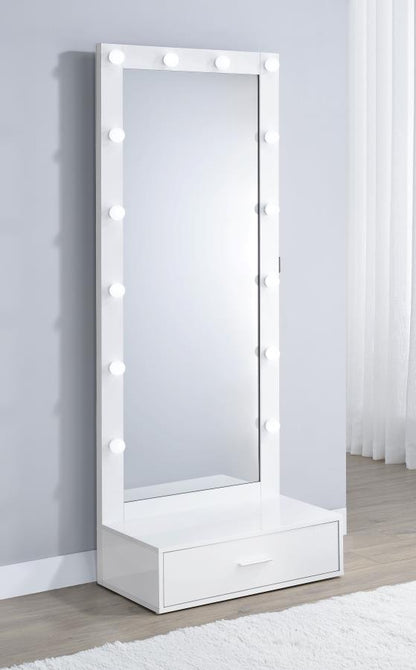 Spector 1-drawer Full-Length Floor Mirror