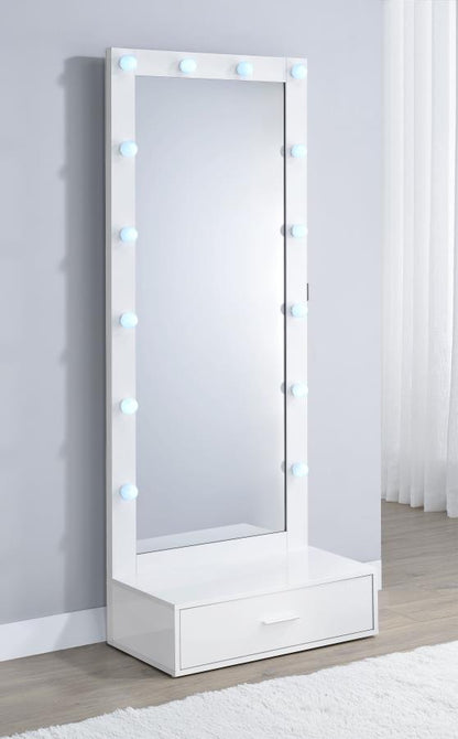 Spector 1-drawer Full-Length Floor Mirror