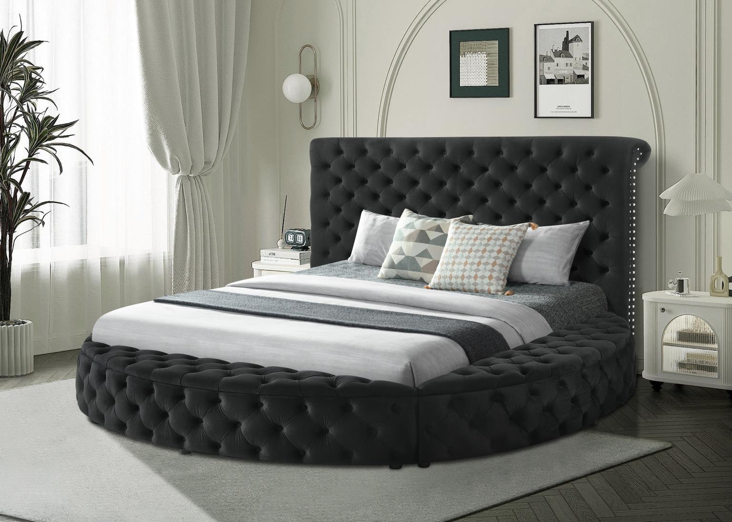 Round Storage Bed Frame