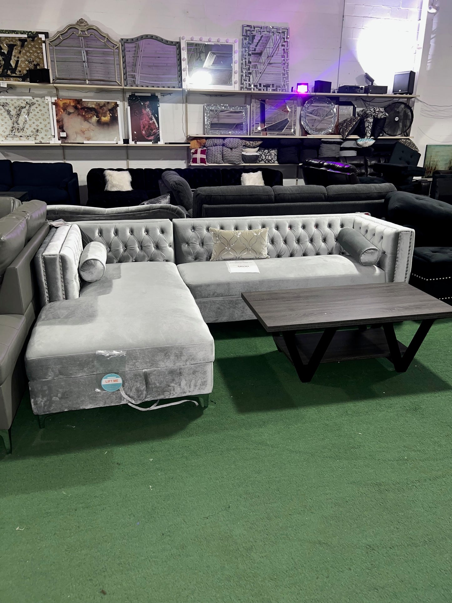 Bellaire Sectional with Storage Chaise