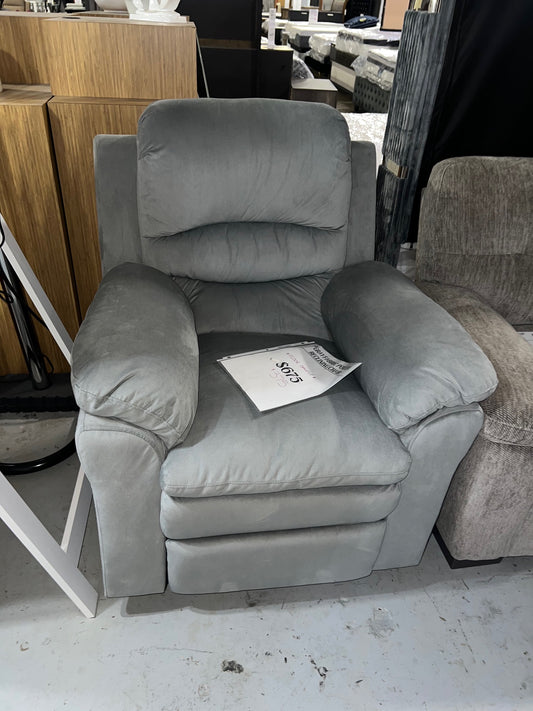 Gray Power Recliner