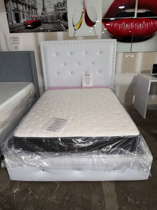 Full White Bed Frame