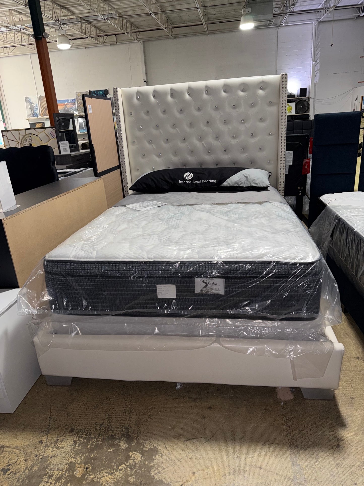 Queen White Bed Frame