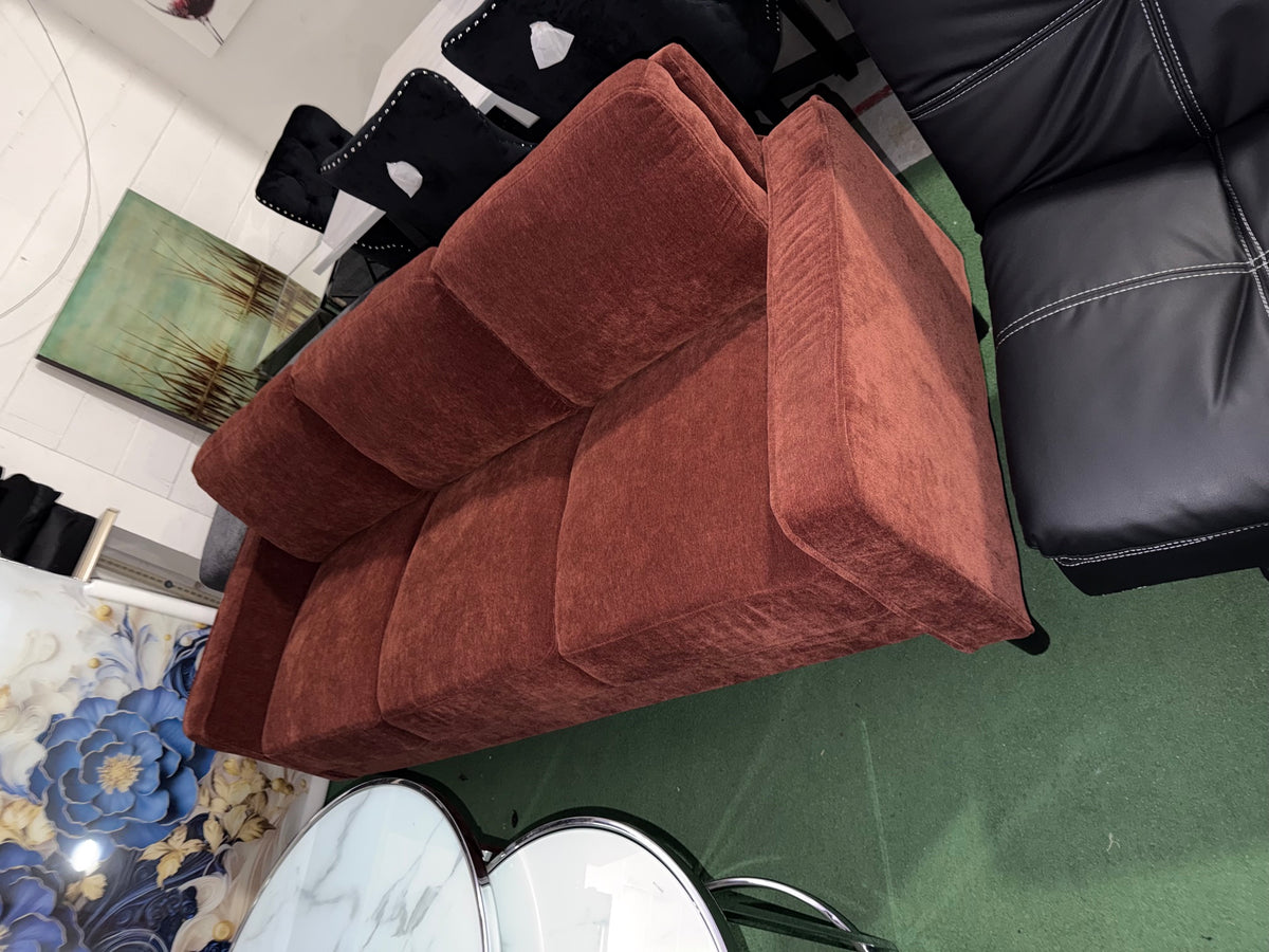 Rustic Red Sofa