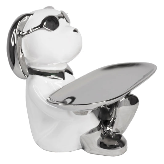 Dog Serving Tray Sculpture