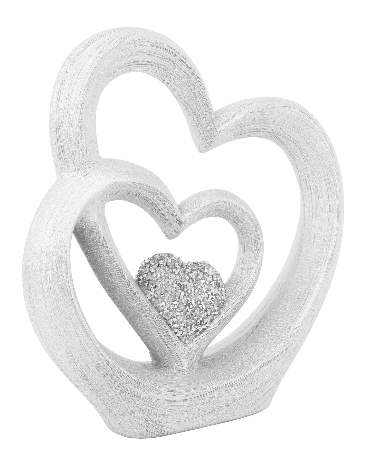 Double Heart Tabletop Sculpture