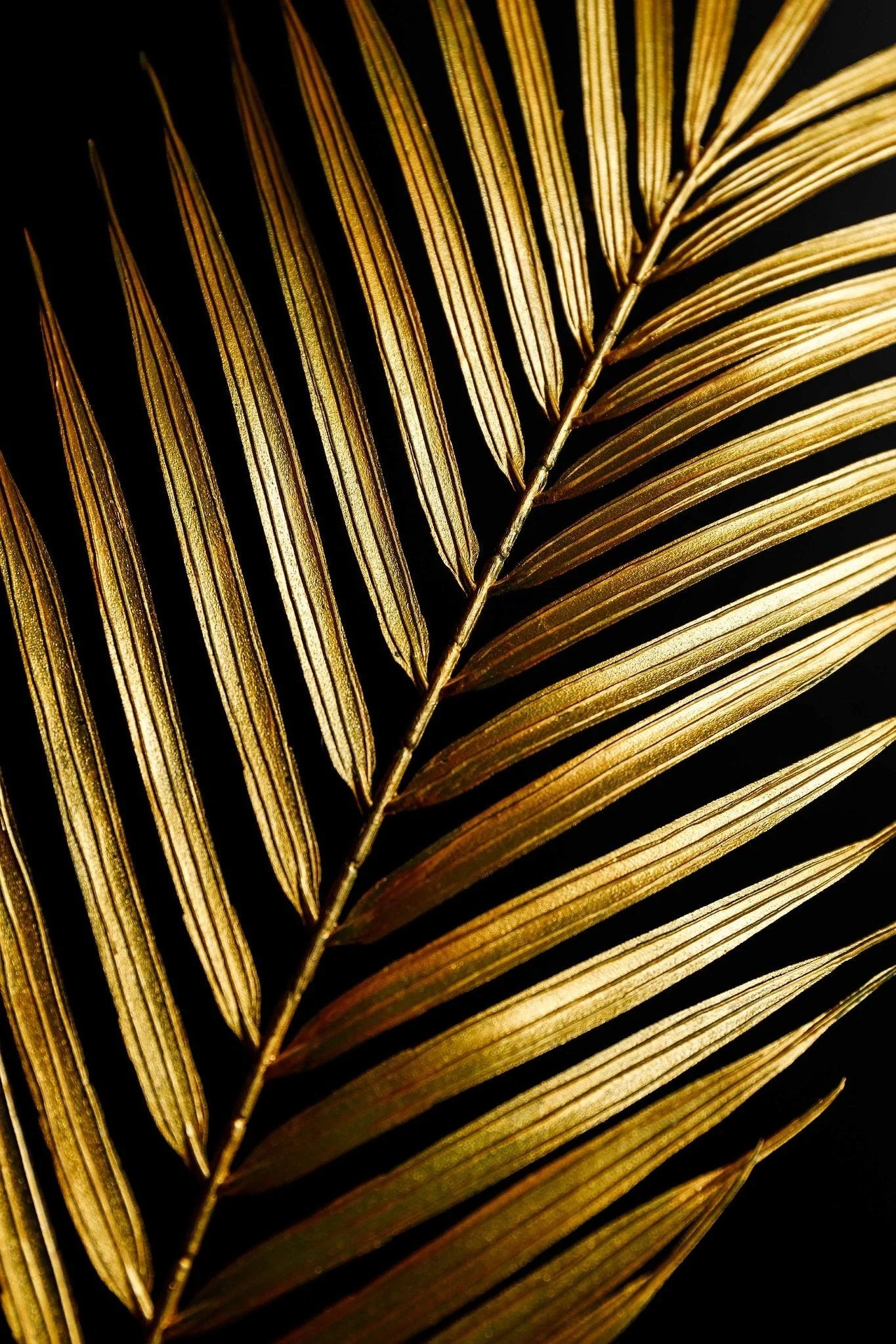 Gold Leaf Glass Wall Art