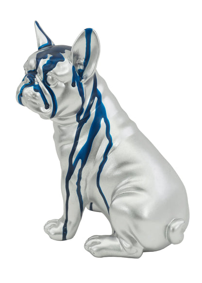 Painted French Bull Dog Sculpture
