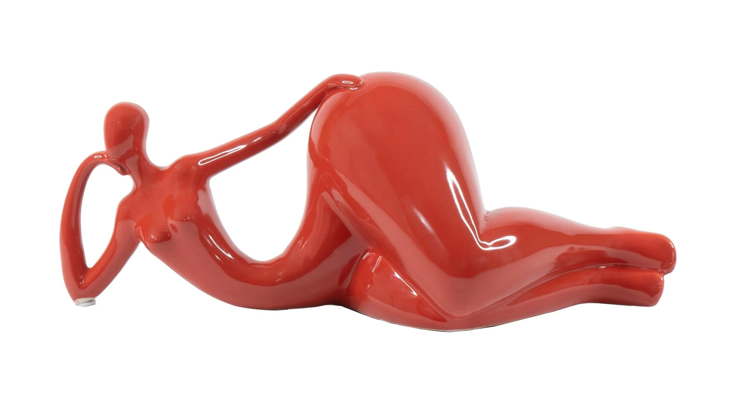 Lying Woman Tabletop Sculpture