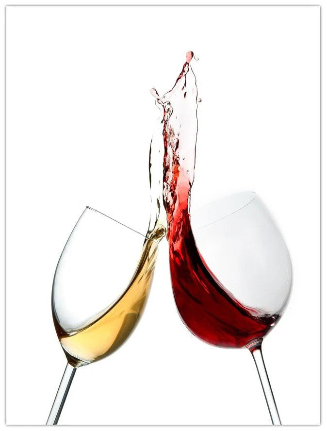 Kitchen Wine Cups Glass Wall Art