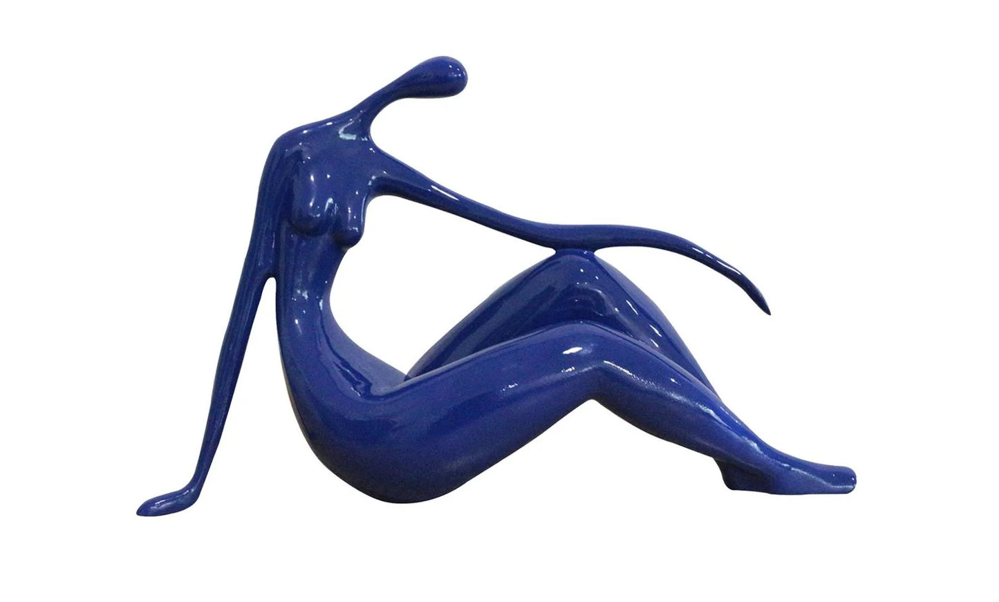 Relaxed Sitting Back Woman Sculpture