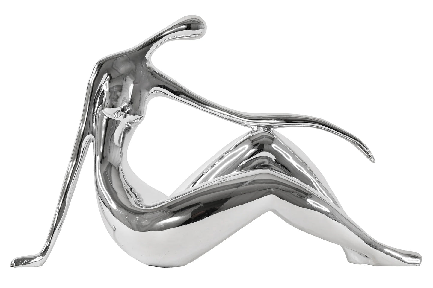Relaxed Sitting Back Woman Sculpture