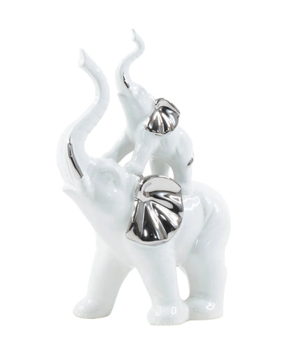 Elephant w/ Baby Sculpture