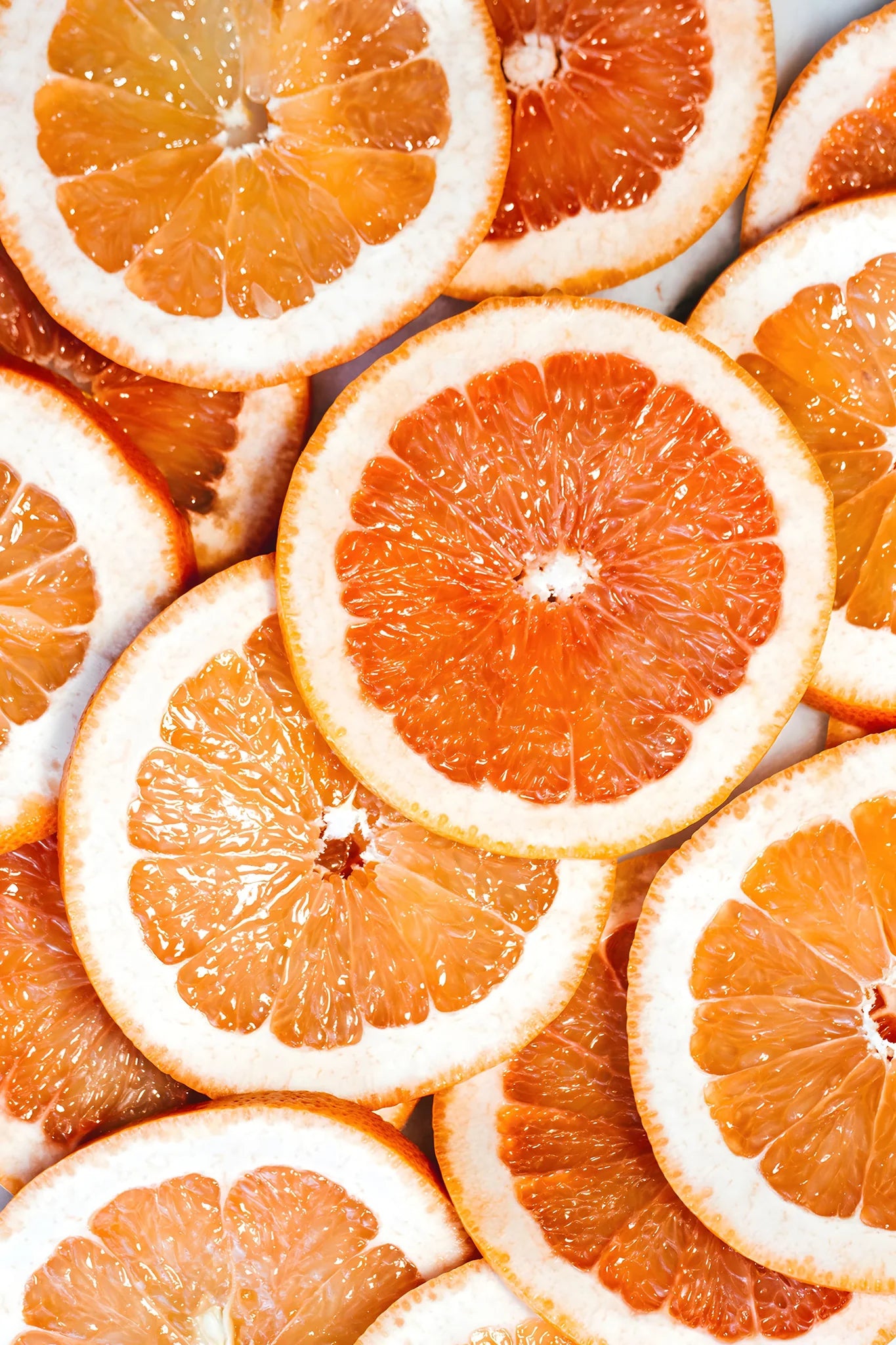 Orange Slices Kitchen Glass Wall Art