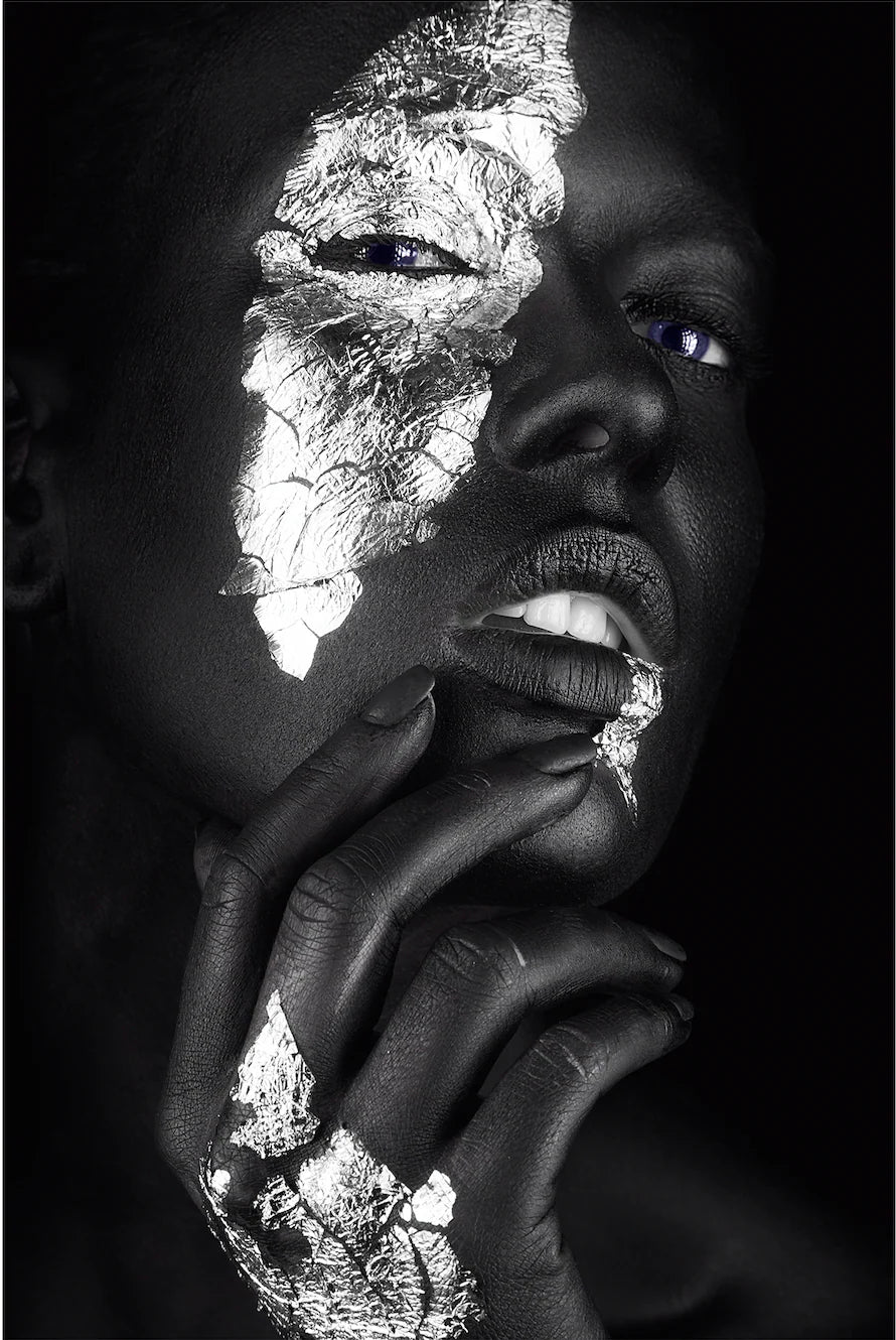 Modern Women Pose Glass Wall Art