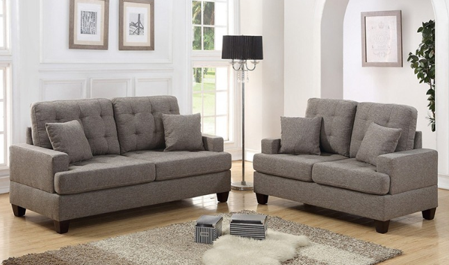 Upholstered Sofa Set