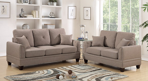 Upholstered Sofa Set