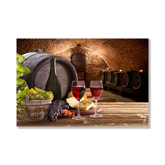 Wine Cellar Glass Wall Art