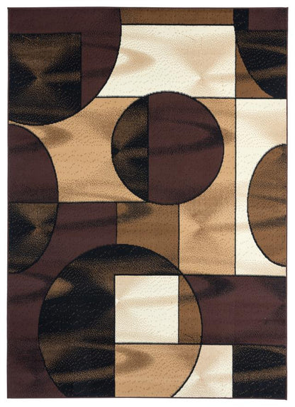 Colorblock Circle Rug