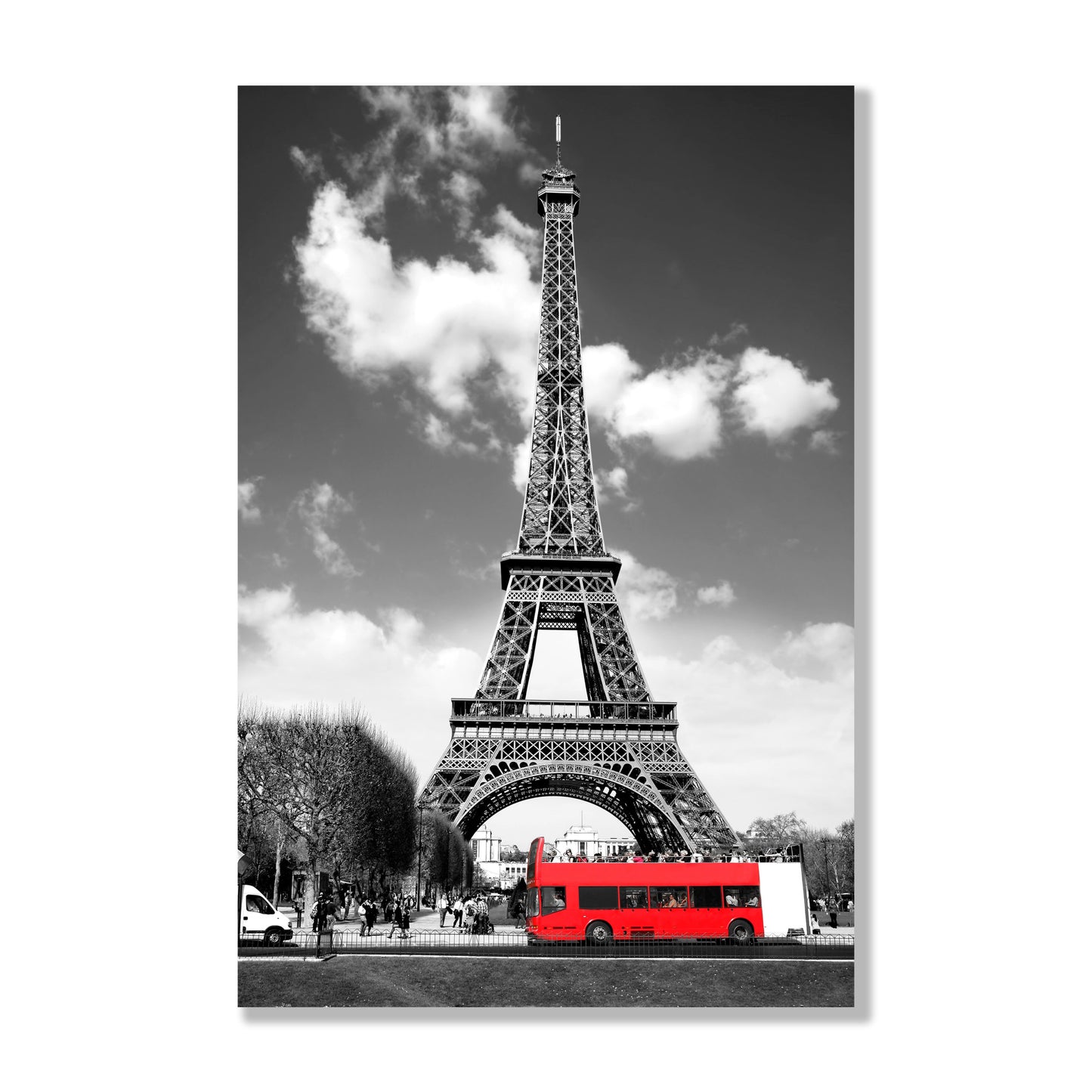 Eiffel Tower Glass Wall Art