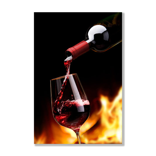 Red Wine Glass Wall Art