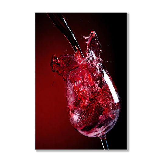 Red Wine Glass Wall Art