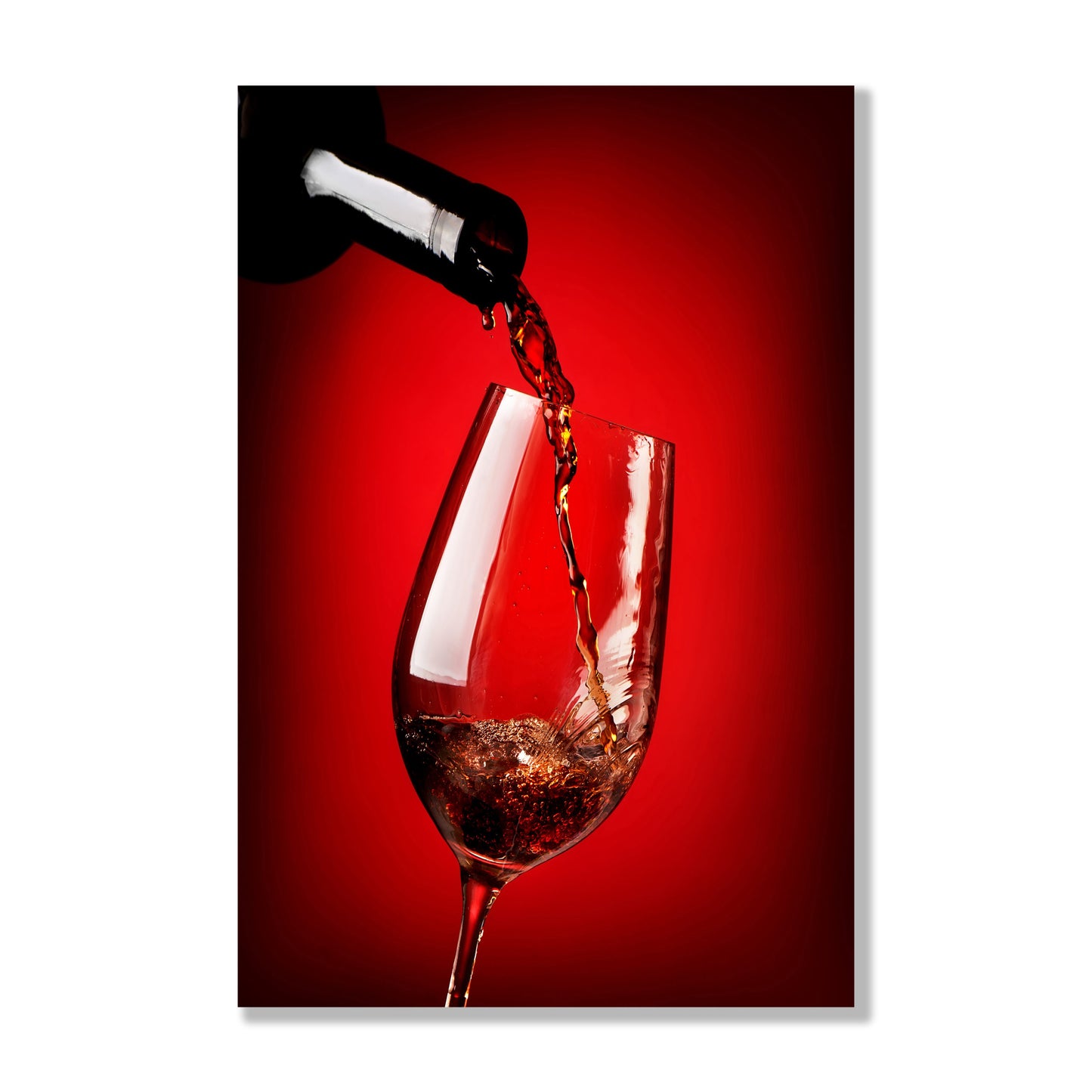 Red Wine Glass Wall Art