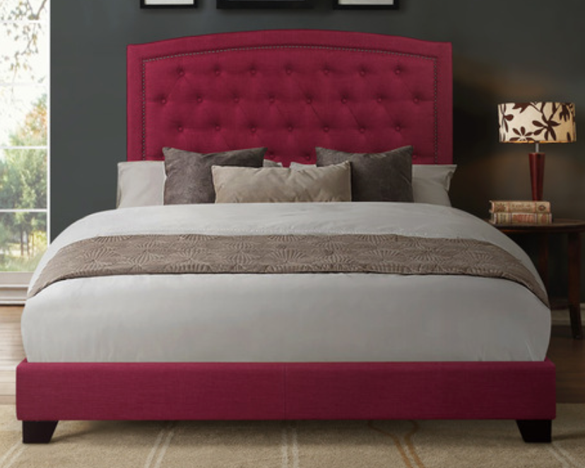 Tufted Upholstered Bed Frame