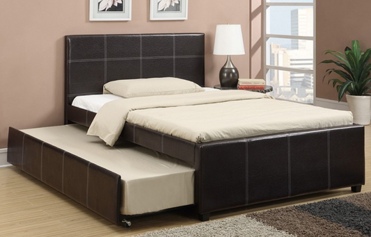 Leatherette Trundle Bed