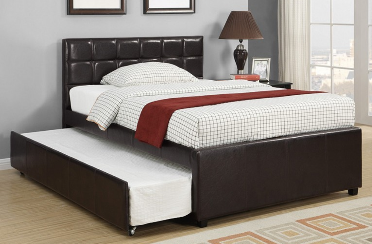 Leatherette Trundle Bed