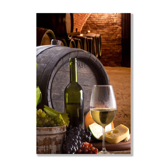 Wine Barrel Glass Wall Art